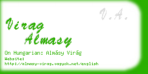 virag almasy business card