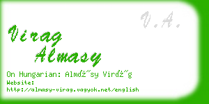 virag almasy business card